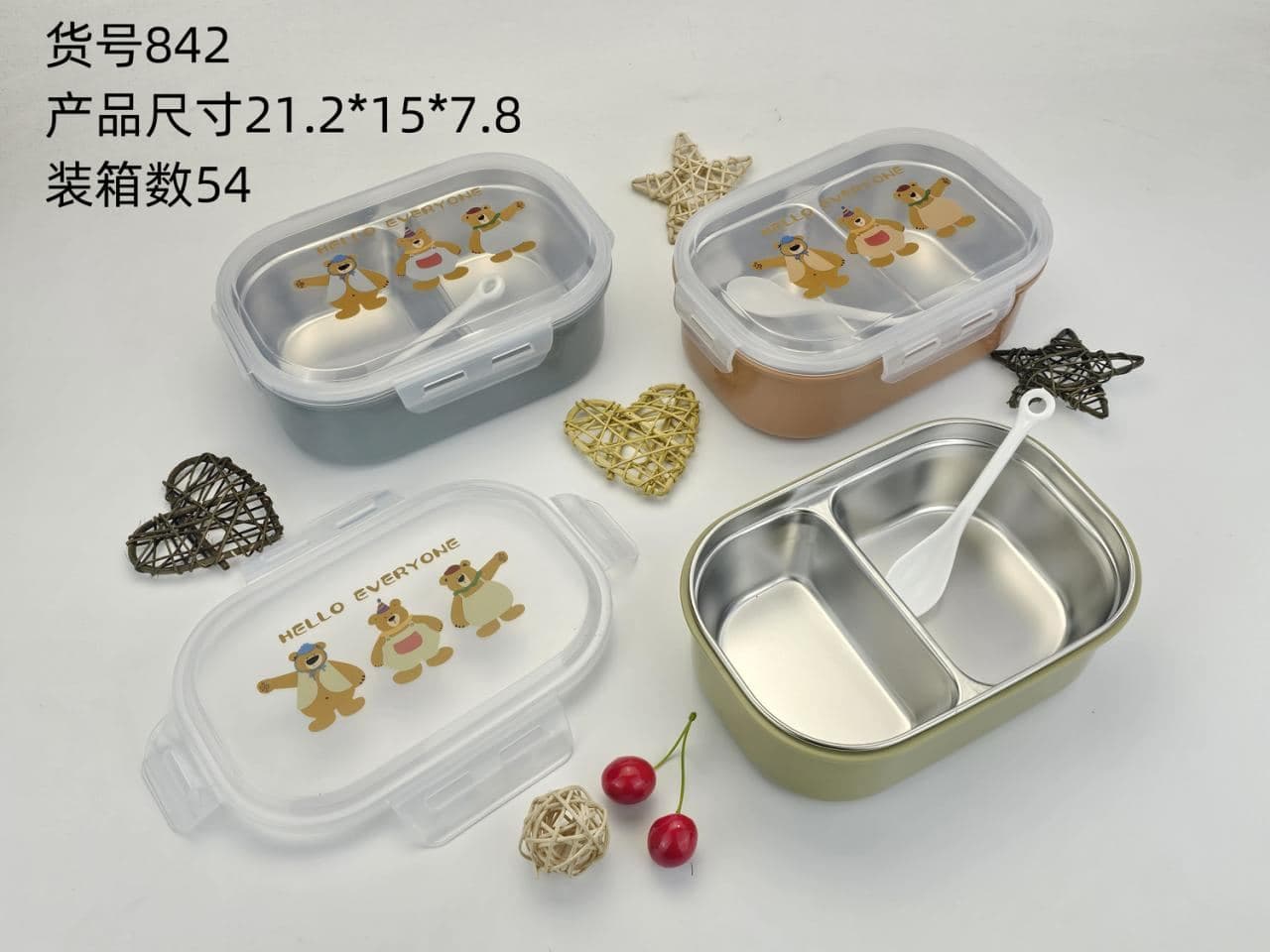 PP Plastic Lunch Box, 1100 ml, carton 65.5 x 46 x 64 cm