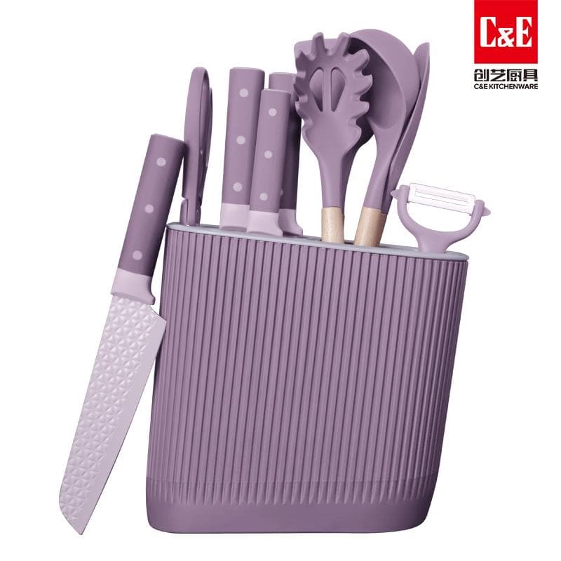GA-13633 11pc Knife and Kitchen Tool Set with Slotted Block 5