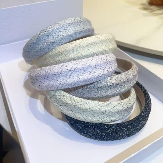 Padded Glitter Headband, Lilac and Navy