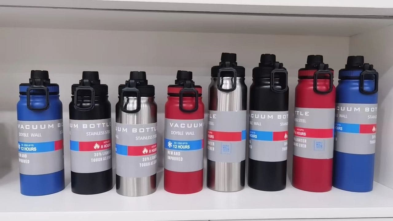 Diwangxin 5089 Wide-Mouth Vacuum Bottle with Spout Lid 2