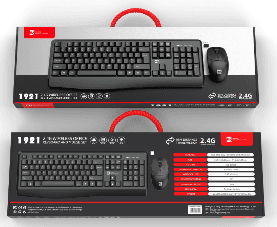 R8 1921 2.4G Wireless Keyboard and Mouse Combo English & Arabic layout 2