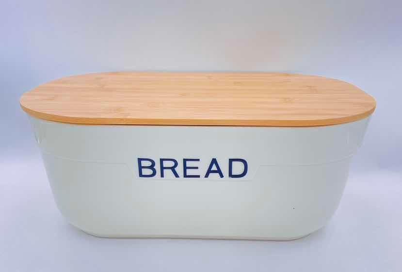 Ceramic Bread Bin with Bamboo Lid