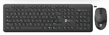 R8 1923 2.4G Wireless Keyboard and Mouse Combo English & Arabic layout