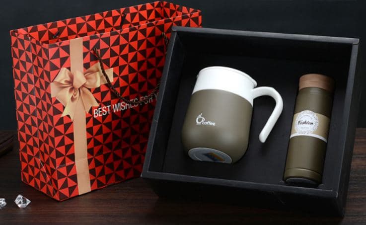 Diwangxin 4038 Gift Set, 460ml Coffee Mug with 200ml Mini Flask