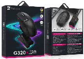 R8 G320 5D Wired & 2.4G & BT Rechargeable Gaming Mouse with LED Screen Display RGB Lighting 5