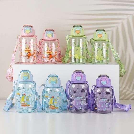 Plastic Water Bottle, 950 ml, PC+PP, 7.5 x 25 cm, Ref. WB60346