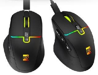 R8 G304 6D Wireless 2.4G & BT Rechargeable Gaming Mouse with Screen Display RGB Lighting