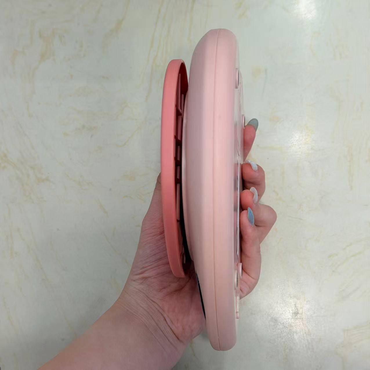 Heart-Shaped Kitchen Scale, Pink, Rechargeable 2