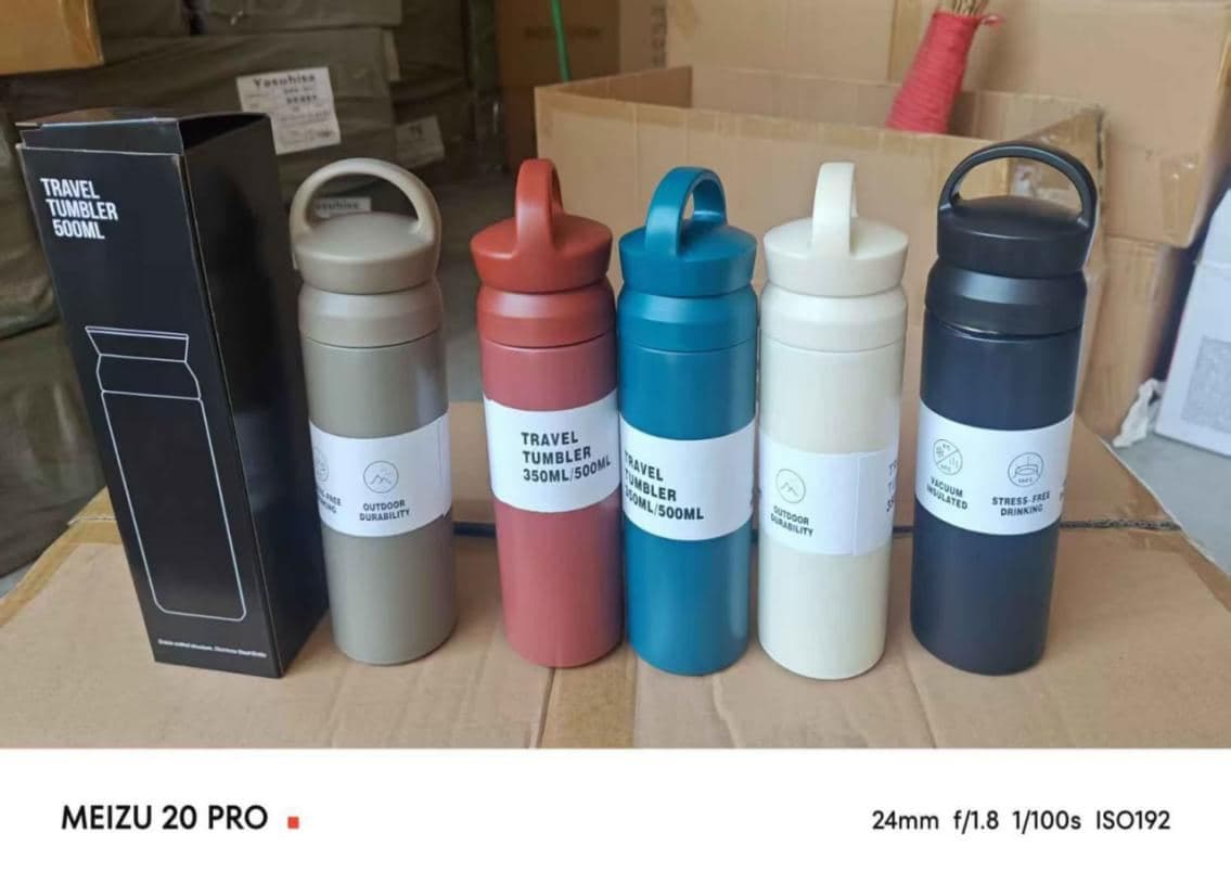 Plaid Stainless Steel Vacuum Flask, with Temperature Display, 500 ml, Ref. F025