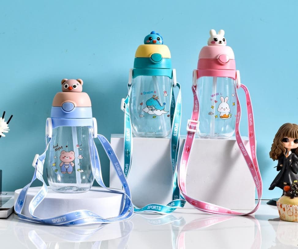 Plastic Water Bottle, 650 ml, PC, 9 x 17.8 cm, Ref. WB60480