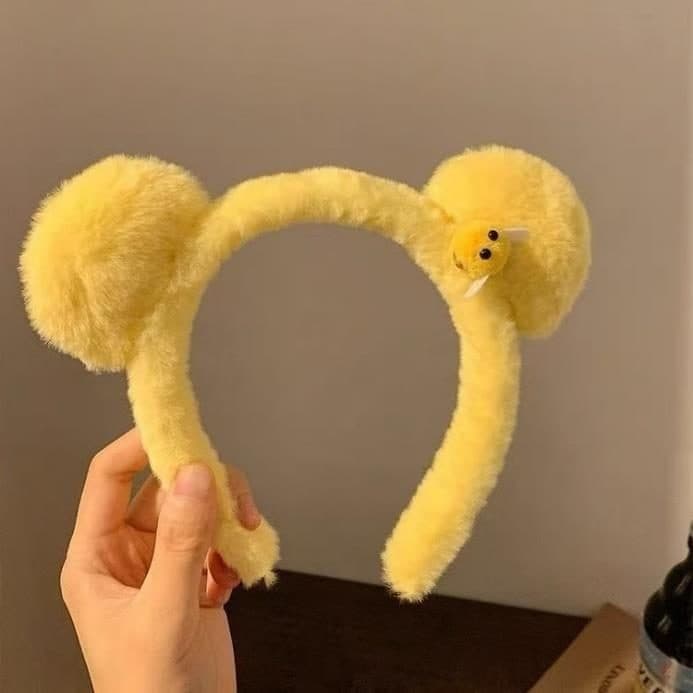 Yellow Bear Ear Headband