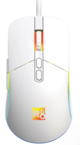 R8 G202 7D Wired Gaming Mouse RGB Lighting, 1200-2400-3200-4800-7200 DPI 2