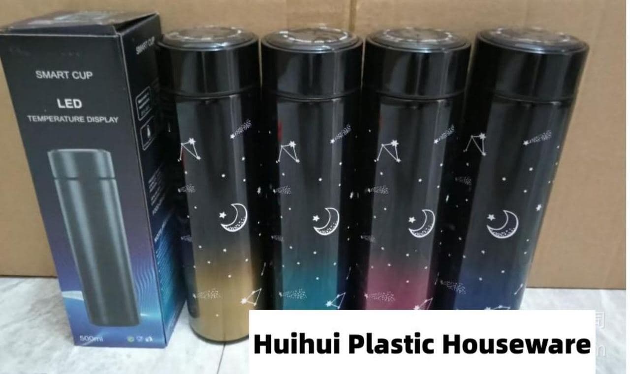 Stainless Steel Vacuum Flask, with Temperature Display, 500 ml, Ref. F024