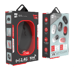 R8 1744 2.4G 4D Wireless Mouse, 800-1200-1600 DPI, 4 Buttons