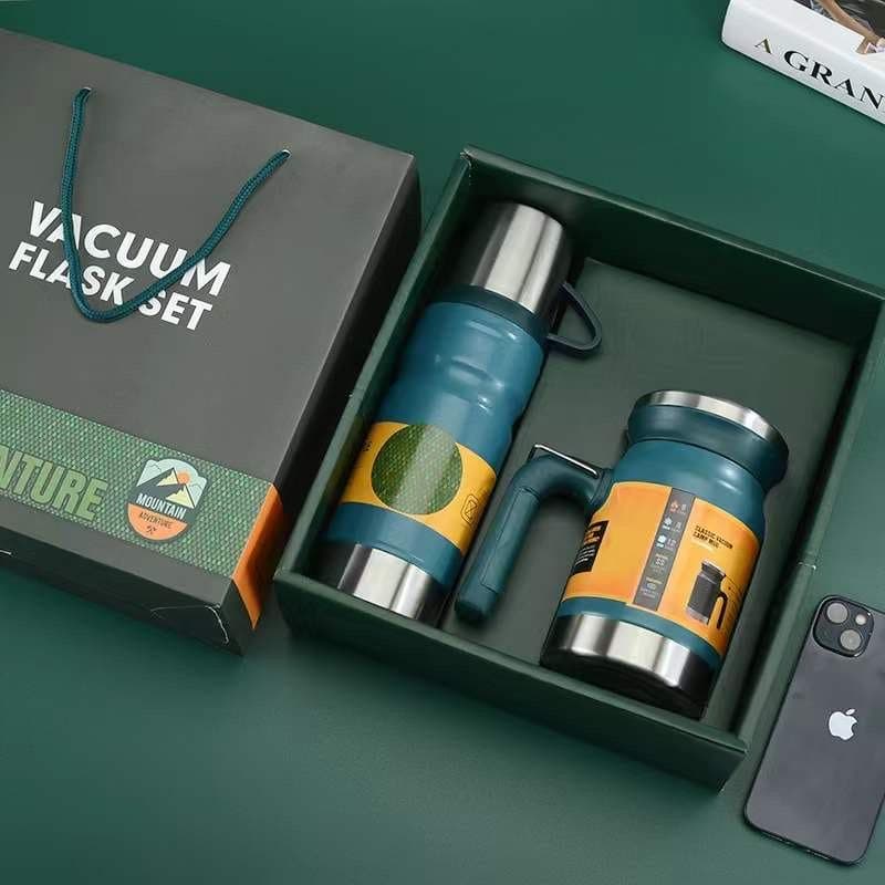 Diwangxin 5157-3 Gift Set, 680ml Flask with 620ml Mug 3