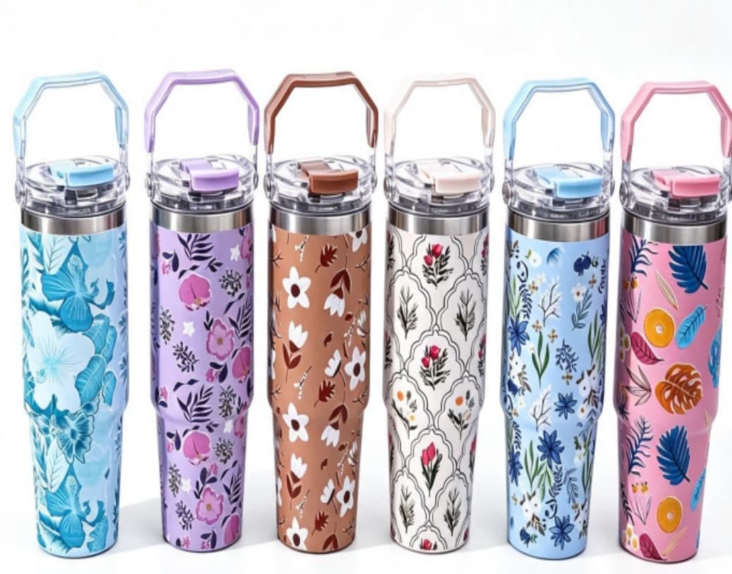 Cartoon Print Stainless Steel Vacuum Flask, 500 ml, Ref. F188