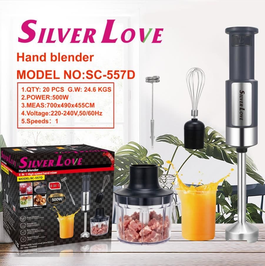5-in-1 Hand Blender Set SC-557D, 500W