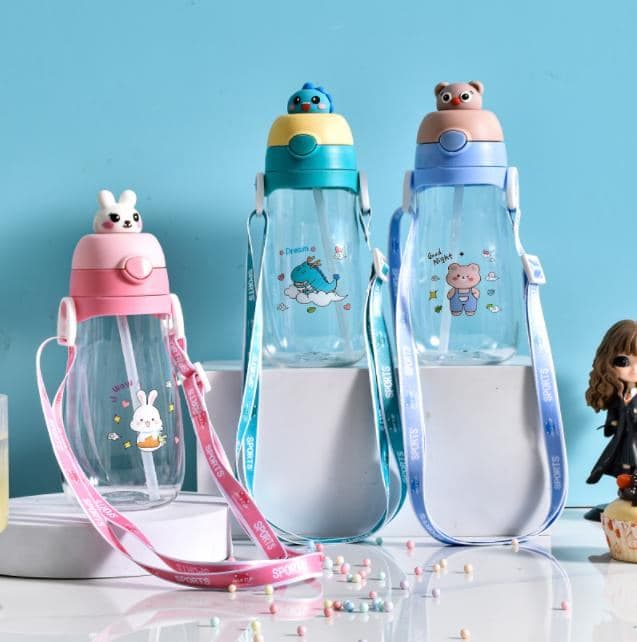 Plastic Water Bottle, 900 ml, PC, 9.5 x 22 cm, Ref. WB60479