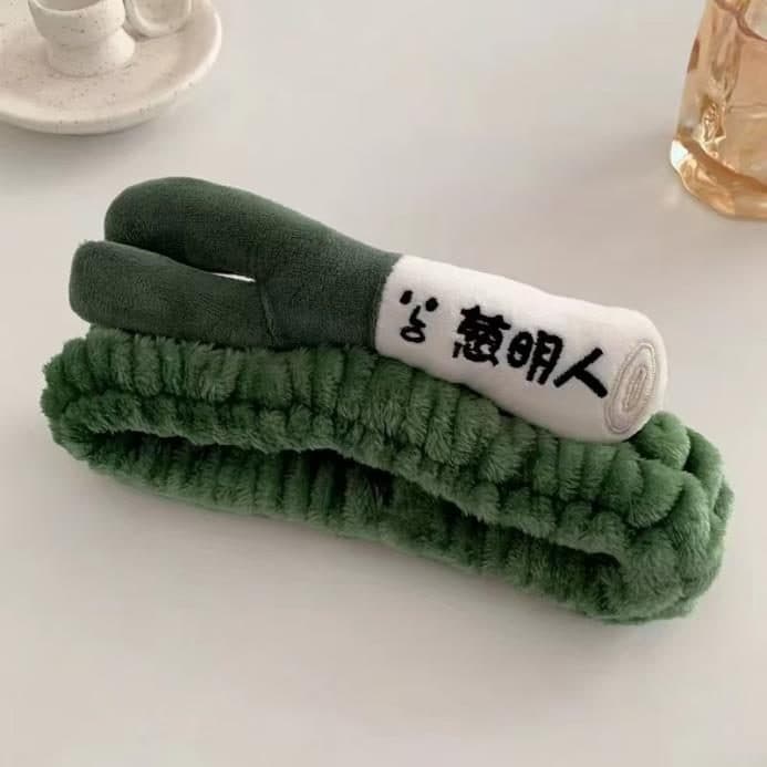 Spring Onion Spa Hair Band, Green