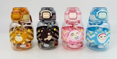 Plastic Water Bottle, 800 ml, PC+PP, 7.5 x 27.5 cm, Ref. WB60732