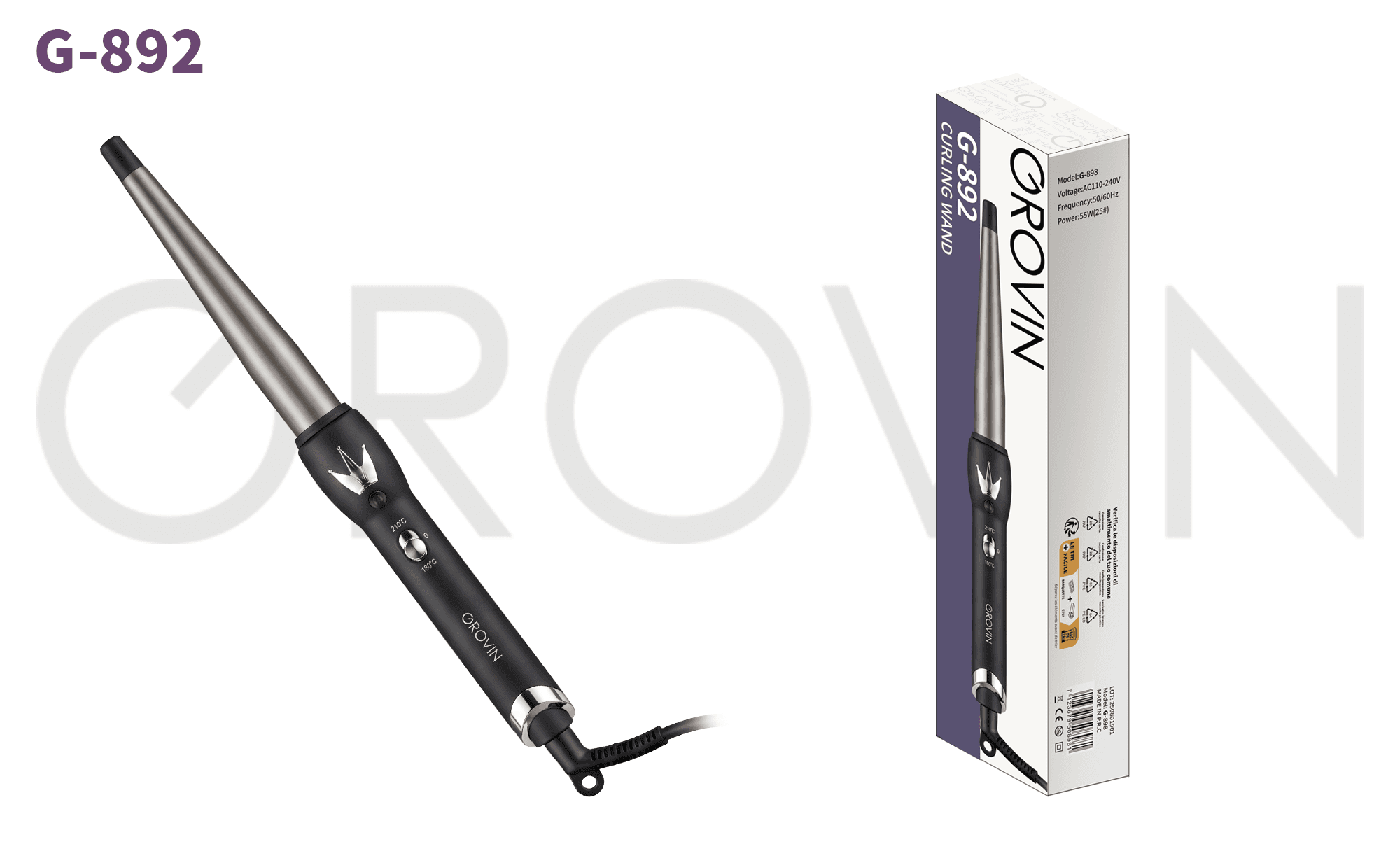 GROVIN G-892 Curling Iron