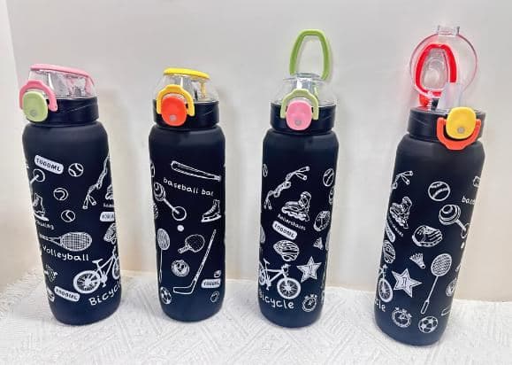 Plastic Water Bottle, 580 ml, PC+PP, 6 x 19.5 cm, Ref. WB61131 2