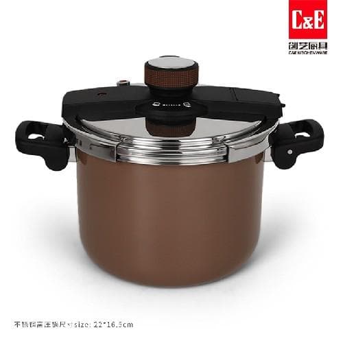DSB22 Pressure Cooker, 6 Litre, 22cm, Folding Handles 8