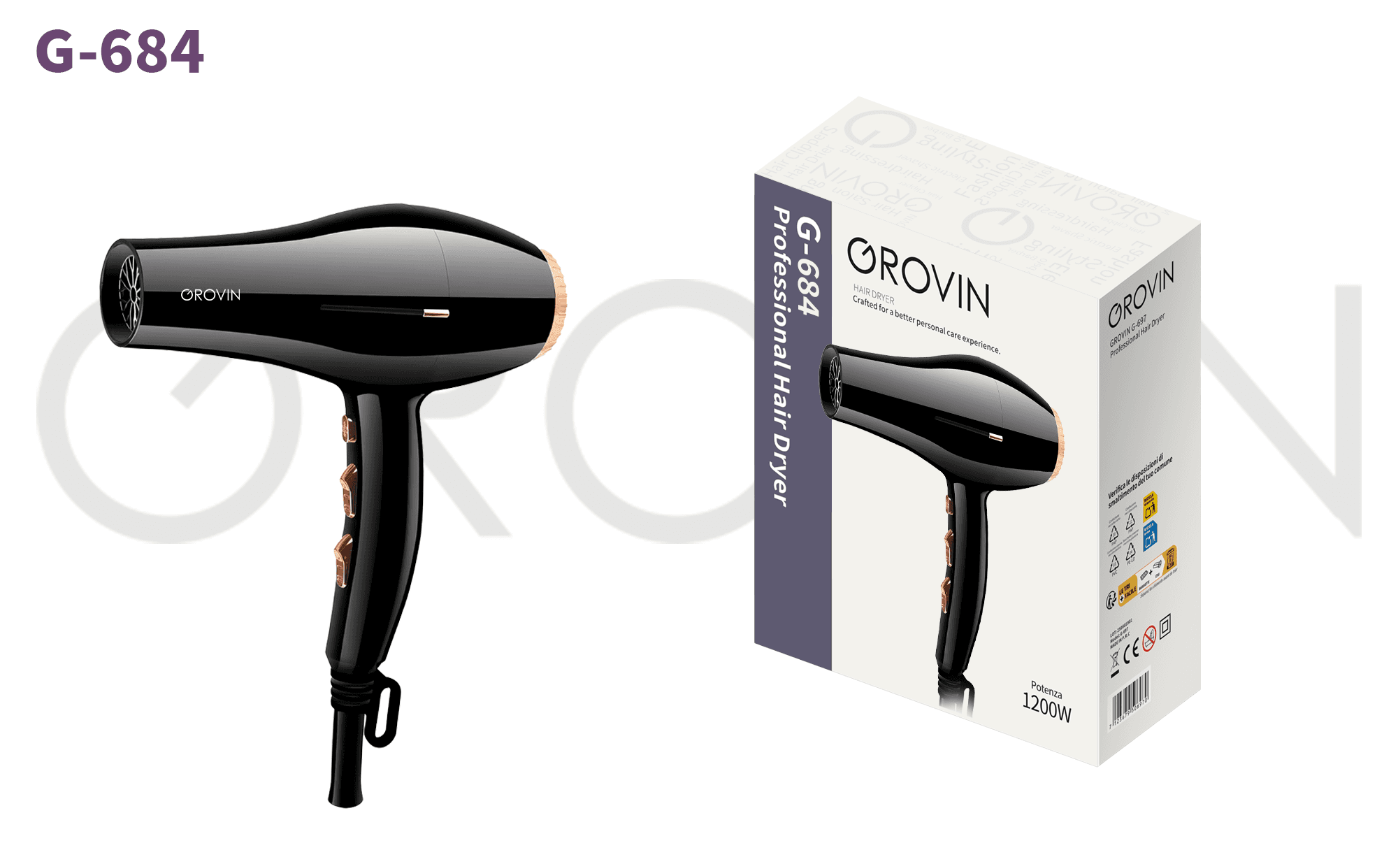 GROVIN G-684 Hair Dryer