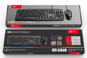 R8 1901 Wired Keyboard and Mouse Combo English & Arabic & Spanish layout 2