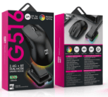 R8 G516 6D Wireless 2.4G & BT Rechargeable Mouse Gaming Mouse, 1600-2400-3200 DPI, 6 Buttons 4