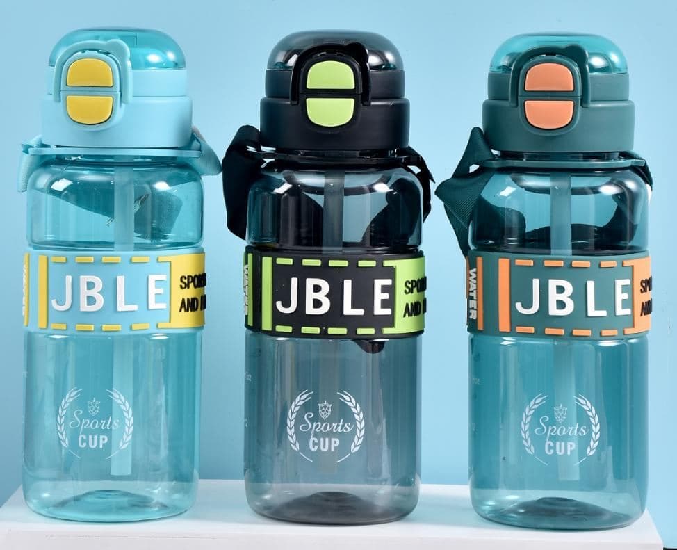 Plastic Water Bottle, 900 ml, PC+PP, Ref. WB60456