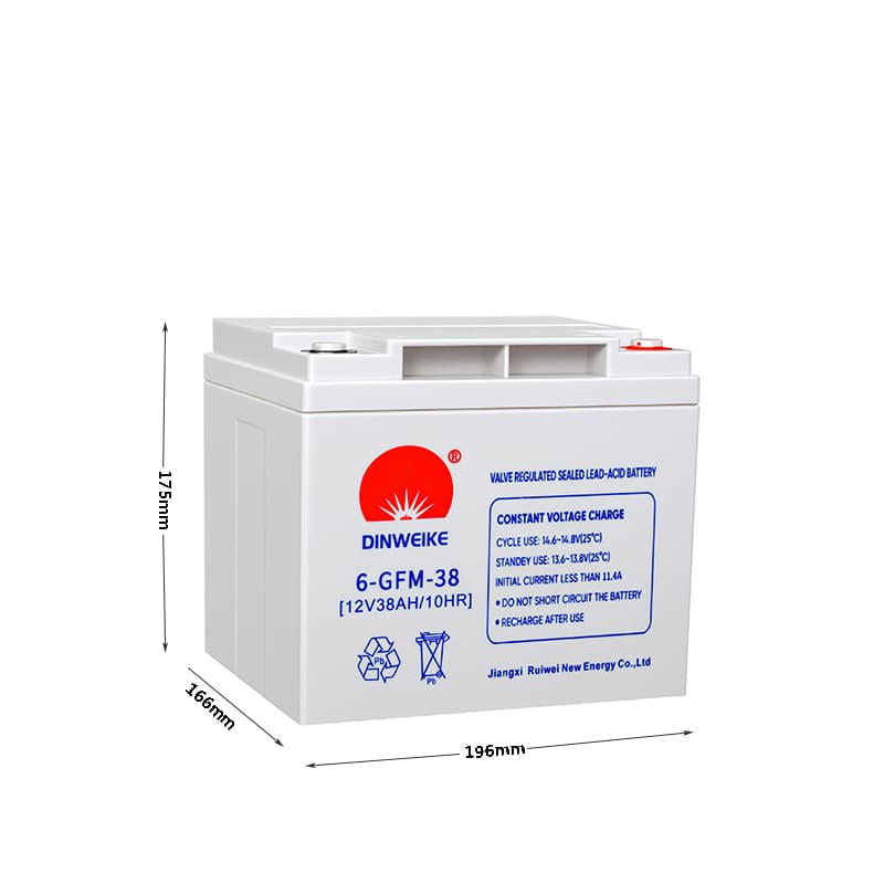 Ruiwei 12V38AH Sealed Lead-Acid Battery, 12V 18Ah, 9.1kg