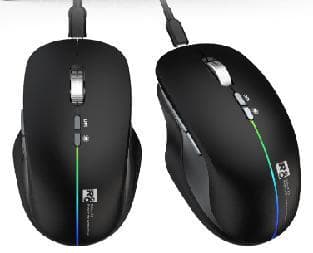 R8 G302 7D Wireless 2.4G & BT Rechargeable Gaming Mouse RGB Lighting