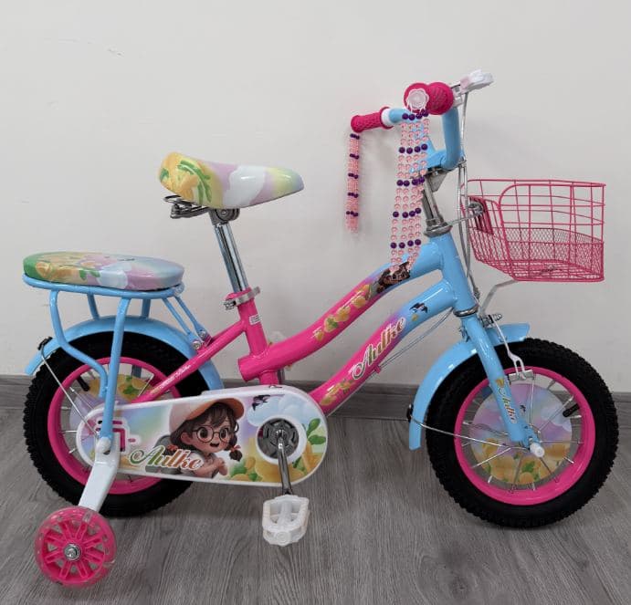 A155 Girls Bike with Backrest Seat and Basket 4