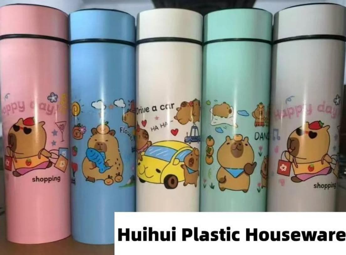 Capybara Stainless Steel Vacuum Flask, with Temperature Display, 500 ml, Ref. F028