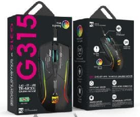 R8 G315 6D Wired & 2.4G & BT Rechargeable Gaming Mouse RGB Lighting 2