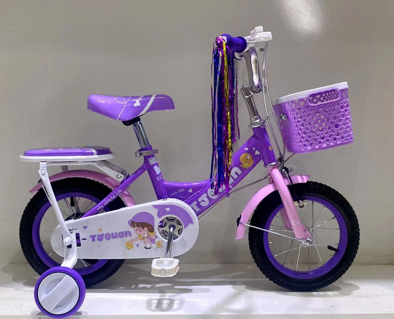 TJGUAN HJ08 Girls Bike, 18 inch Single Packed