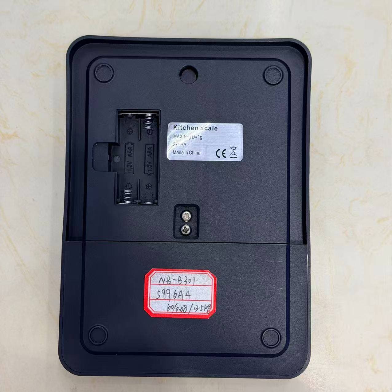 All-Black Kitchen Scale, 5kg/1g 3
