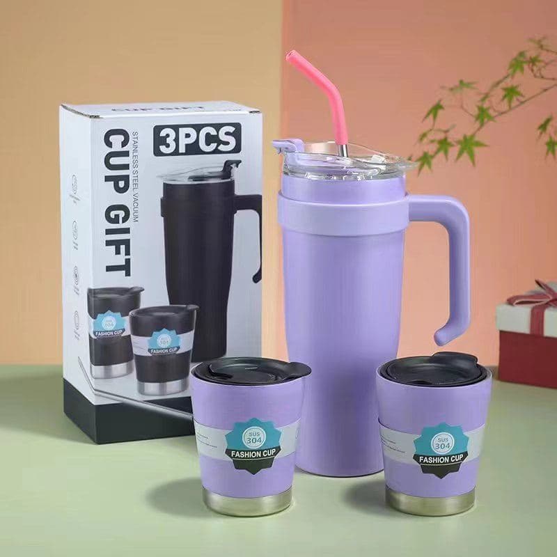 Diwangxin 5179-2 Gift Set, 1200ml Handled Tumbler with Two Cups 2