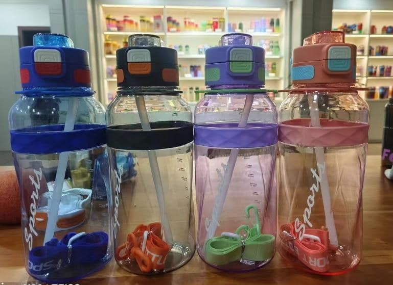 Plastic Water Bottle, 600 ml, PP+PC, 7.4 x 21 cm, Ref. WB60556