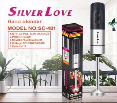 Stainless Steel Hand Blender SC-481, 500W