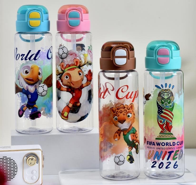 Plastic Water Bottle, 600 ml, PC+PP, Ref. WB60411