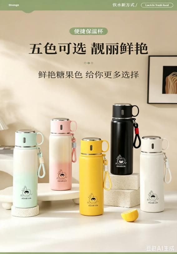 Stainless Steel Vacuum Flask, 750 ml, Ref. F213