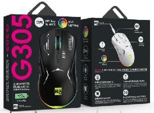R8 G305 6D Wired & 2.4G Rechargeable Gaming Mouse RGB Lighting