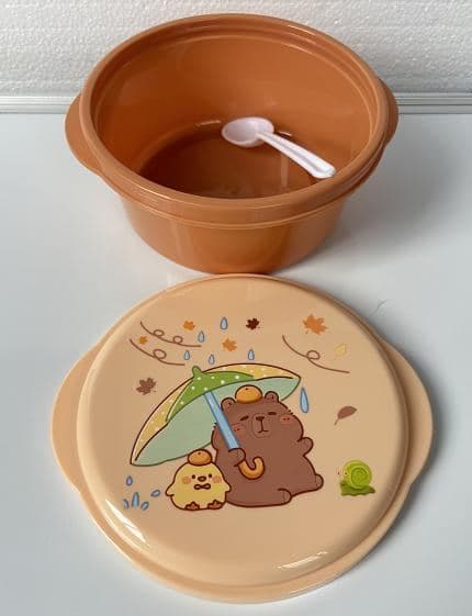 PP Plastic Lunch Box, 900 ml, 16 x 14.5 x 7.5 cm