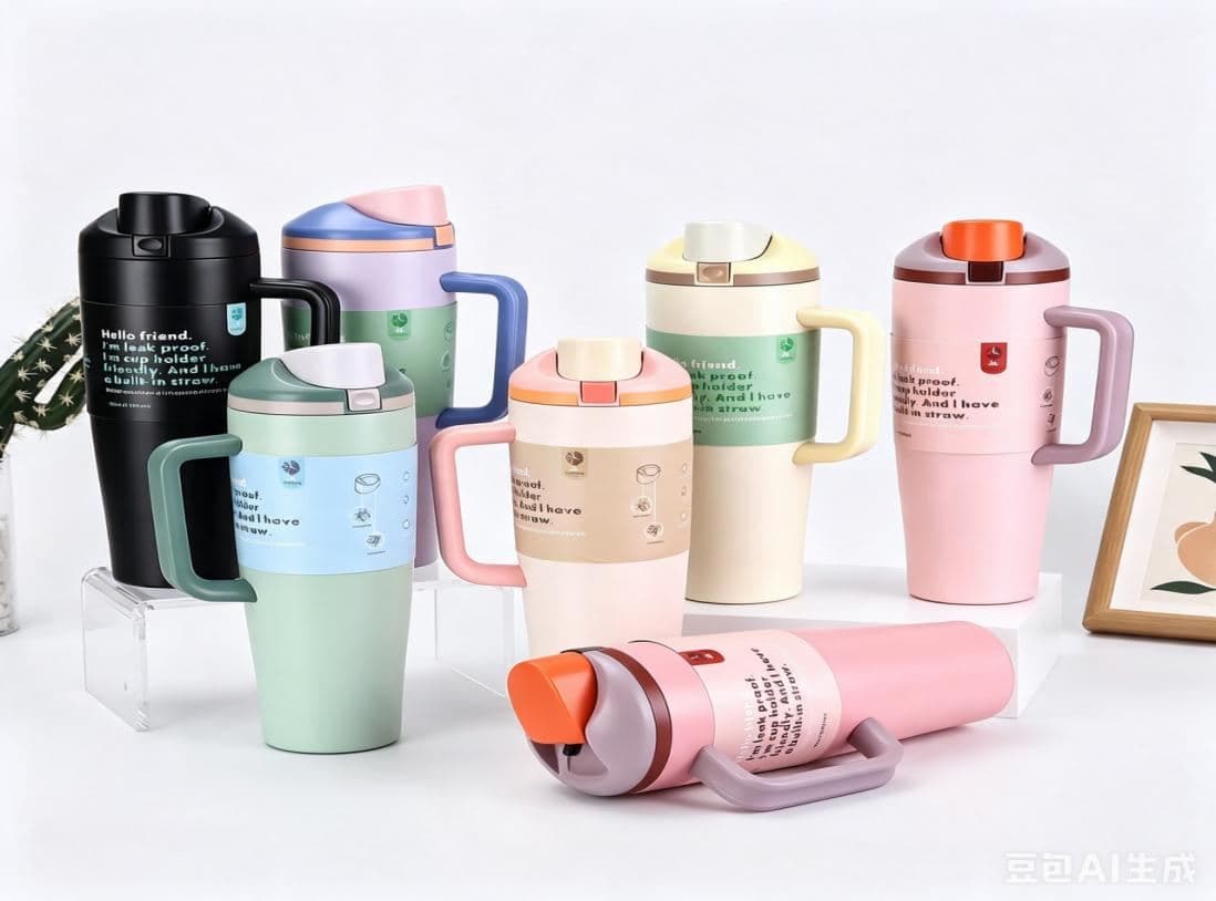 Cartoon Print Stainless Steel Vacuum Flask, 850 ml, Ref. F221