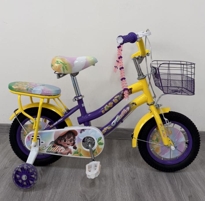 A155 Girls Bike with Backrest Seat and Basket 3