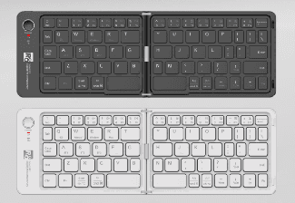 R8 GT301 68 Keys Foldable Rechargeable Wireless Bluetooth Keyboard English & Arabic & Spanish layout 3