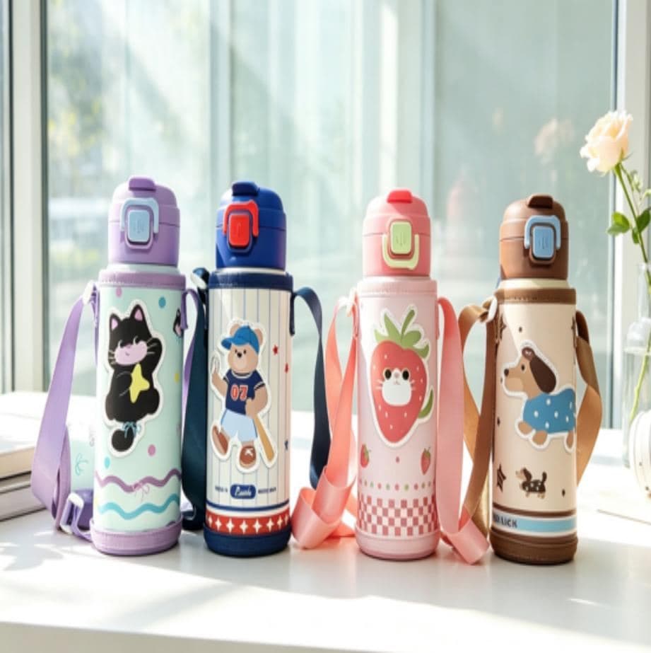 Kids Stainless Steel Vacuum Flask, 600 ml, Ref. K137