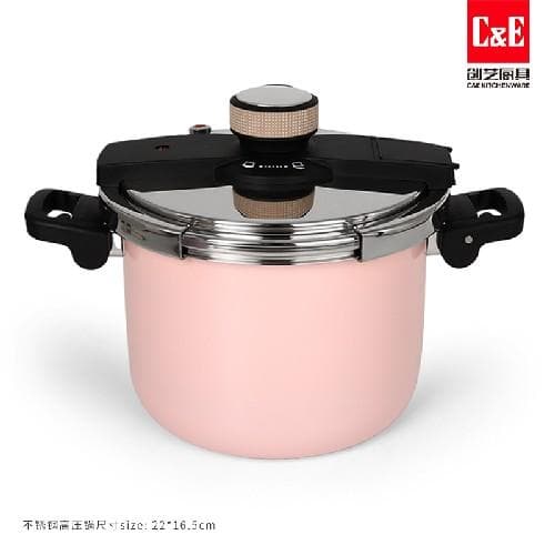 DSB22 Pressure Cooker, 6 Litre, 22cm, Folding Handles 6